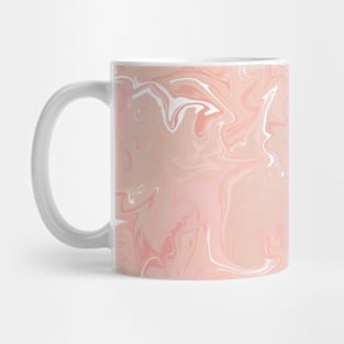 Pastel Peach Silk Marble - Digital Liquid Paint Mug